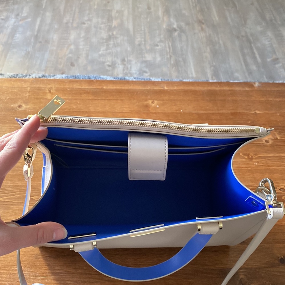 Kate Spade Cream and Blue Crossbody Bag - Picture 4 of 5